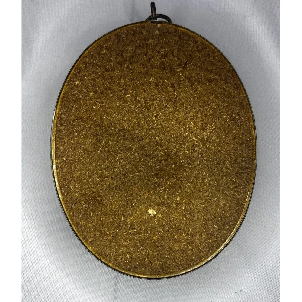 Bubble Convex Frame Vintage Preserved Rose Arrangement With Bow